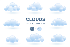 Cumulus Clouds | 3D Set, an Object Graphic by wowomnom