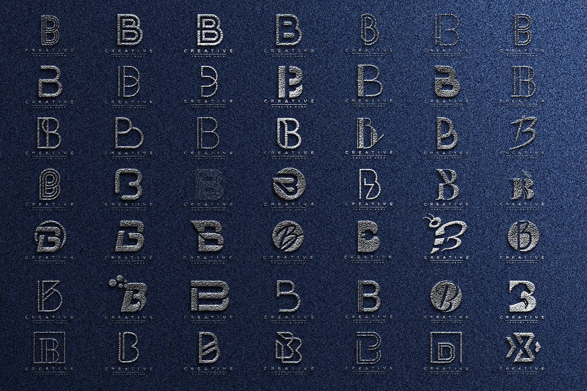Letter B Logo Bundle Monogram Set, a Branding & Logo Template by Pixel Design (Photo 2 of 6)