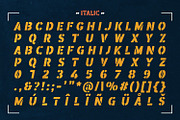 Boomer Town – Retro Mililtary, a Sans Serif Font by Almarkhatype (Thumbnail 10 of 11)