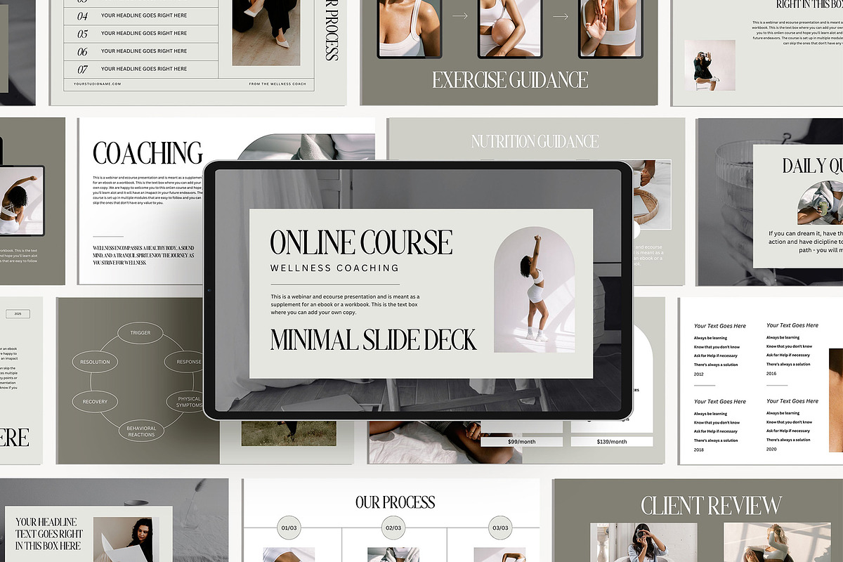 Wellness Coach Canva Slide Deck, a Presentation Template by Amaré Creative (Photo 4 of 6)