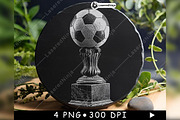 Football Trophy Soccer Ball Prize, a Background Graphic by LaseredNinja (Thumbnail 5 of 7)