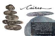 Watercolor Cairns - DIY Set, a Texture Illustration by amyxbao (Thumbnail 1 of 4)