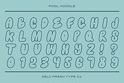 Pool Noodle: A Bubble Letter Font, a Handwritten Font by DeliFreshTypeCo. (Thumbnail 2 of 7)