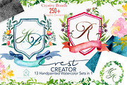 Crest Creator - Creative Bundle Set, an Illustration by SmallHouseBigPony (Thumbnail 13 of 23)