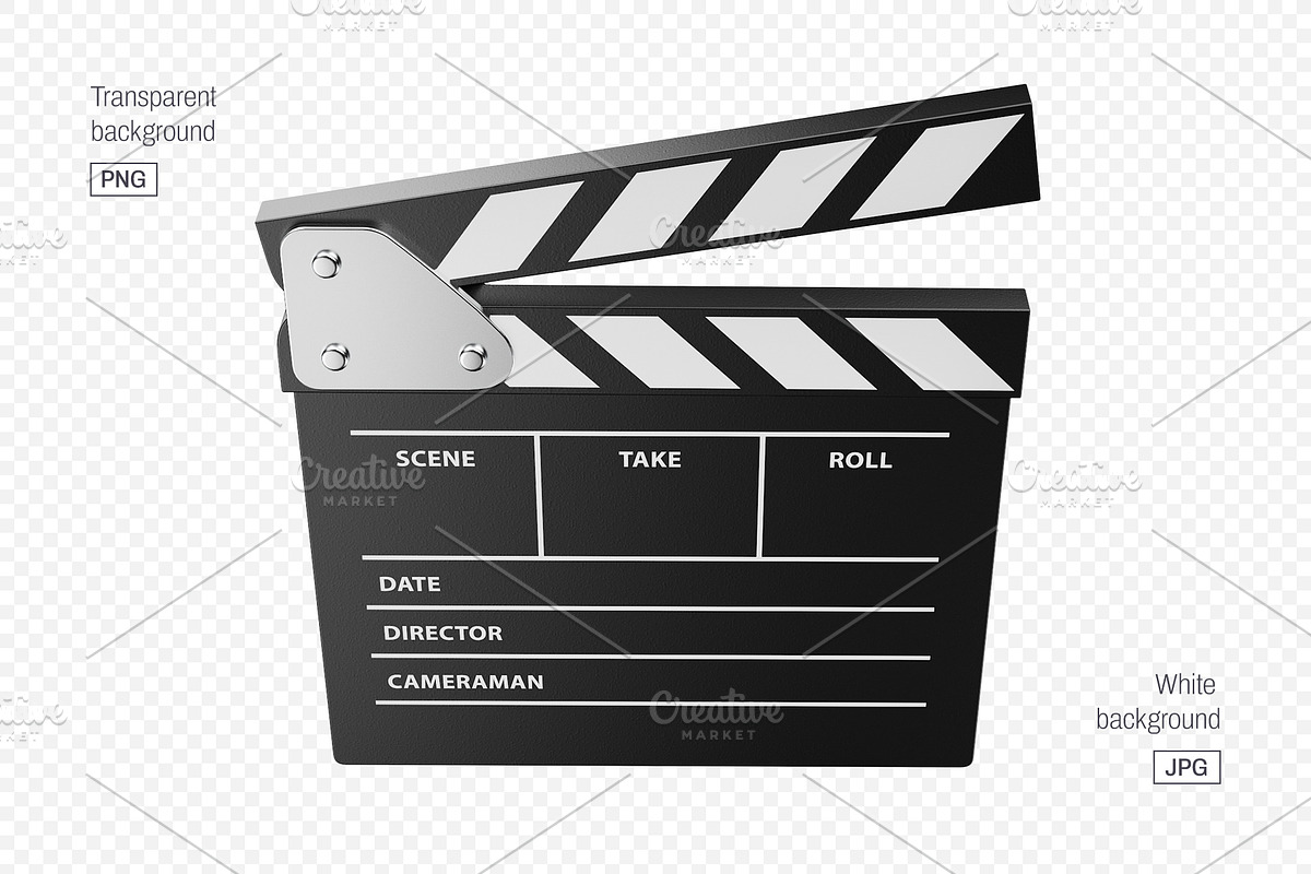 Movie Clapper Isolated PNG & JPG, an Object Graphic by LoopAll (Photo 6 of 7)