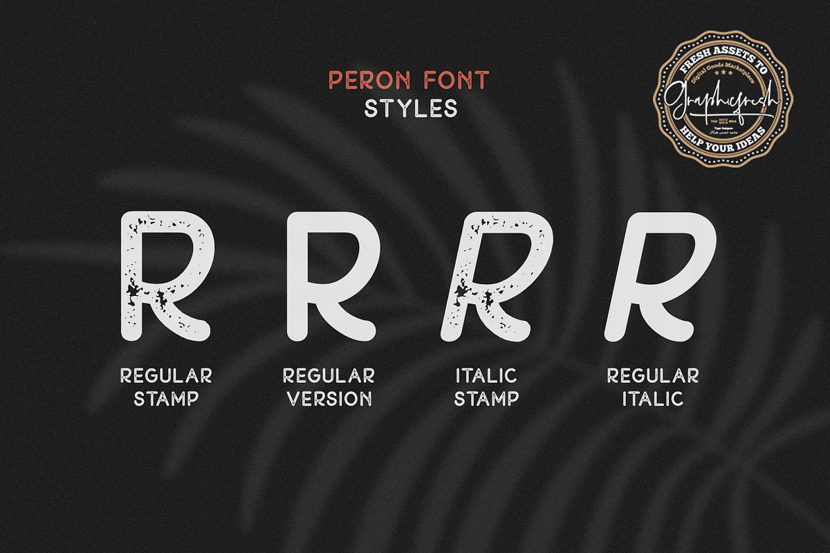 Peron - Modern Vintage | 4 Fonts preview 3