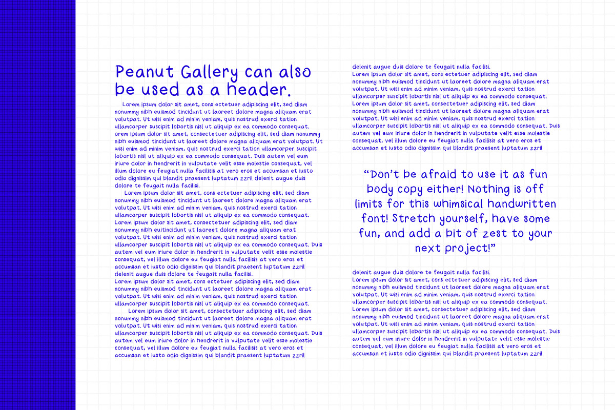 Peanut Gallery: A Handwritten Font, a Handwritten Font by Miriam Furniss Designs (Photo 4 of 6)