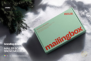 Mailer Box in Snow Mockup, a Packaging Mockup by creatsy5 (Thumbnail 1 of 5)