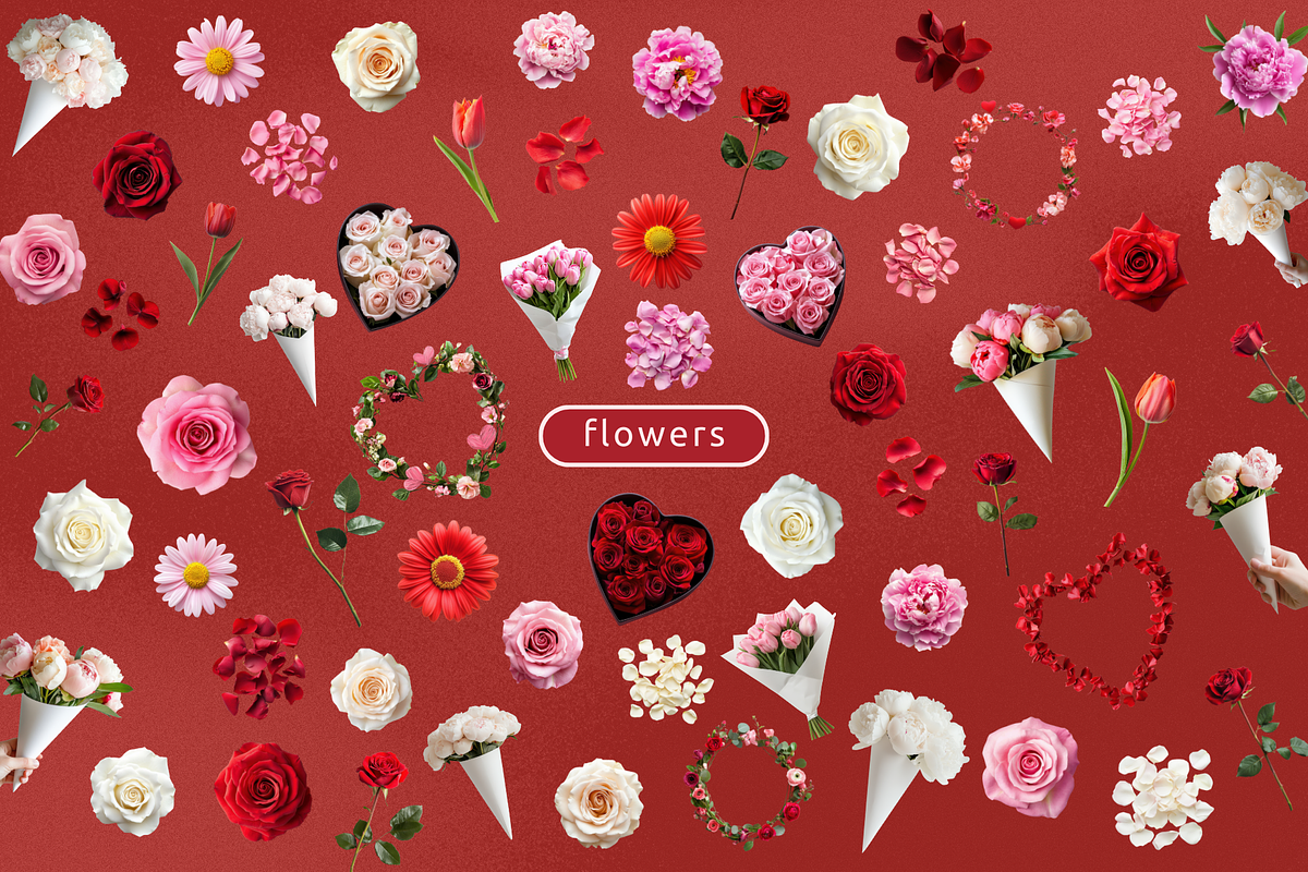Valentine's Day Collage Kit, an Object Graphic by Nova Studio (Photo 3 of 8)