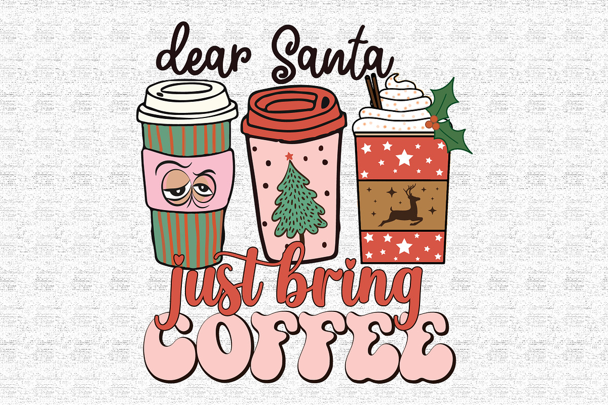 Christmas Coffee Quotes Bundle, a Graphic by Sublimation Artist, image size:1200x800