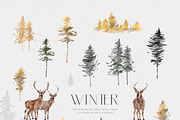 Watercolor Christmas Winter Holiday, an Illustration by WalaPalette (Thumbnail 16 of 18)