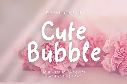 Cute Bubble Handwriting Font