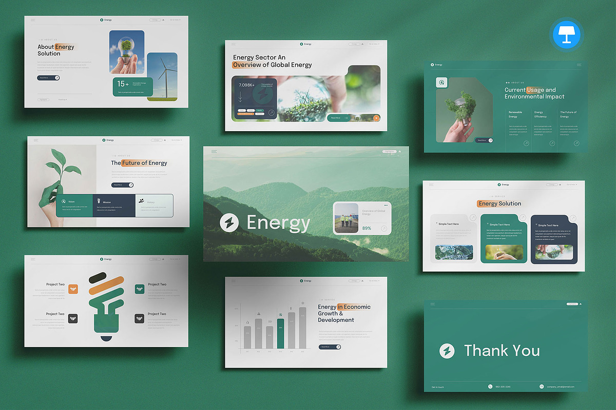 Energy Solution Keynote, a Presentation Template by Pixslides (Photo 1 of 7)