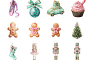 Grandmillenial Pastel Christmas PNG, an Illustration by Designking (Thumbnail 3 of 4)