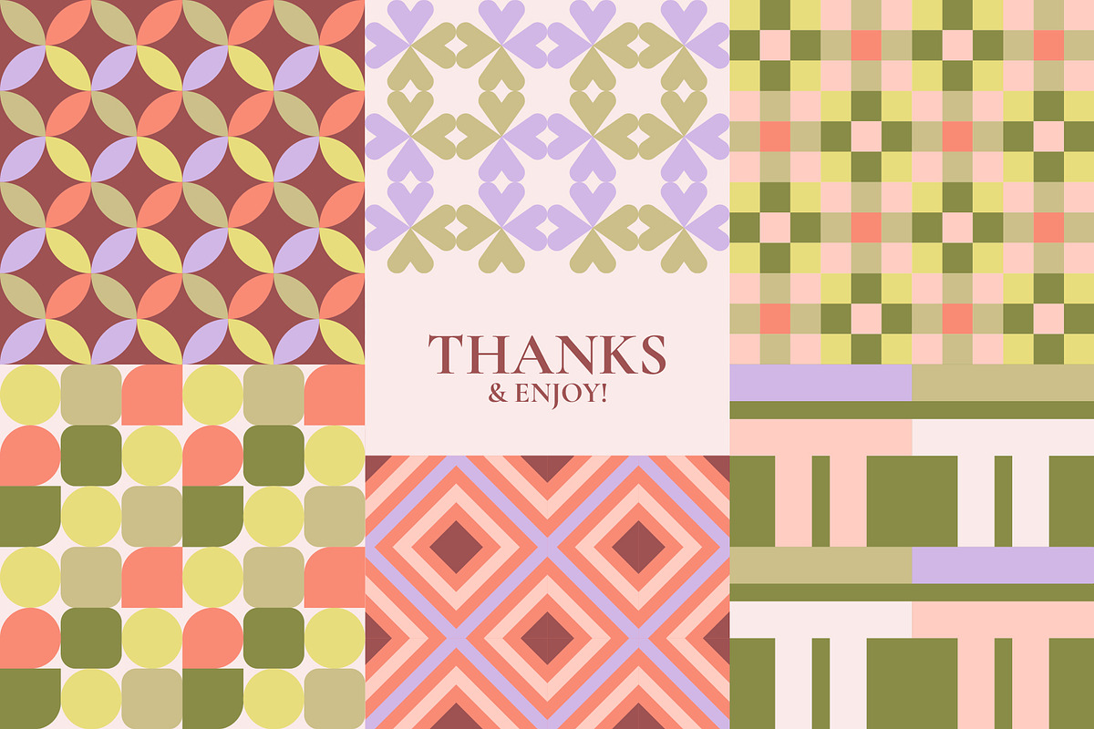 Seamless Geometric Patterns, a Pattern Graphic by Léo Alexandre (Photo 22 of 22)