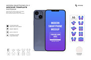iPhone Mockup Template Set, an iPhone Mockup by DesignRushMarket (Thumbnail 1 of 11)