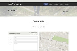 Tourage - PSD Website Template