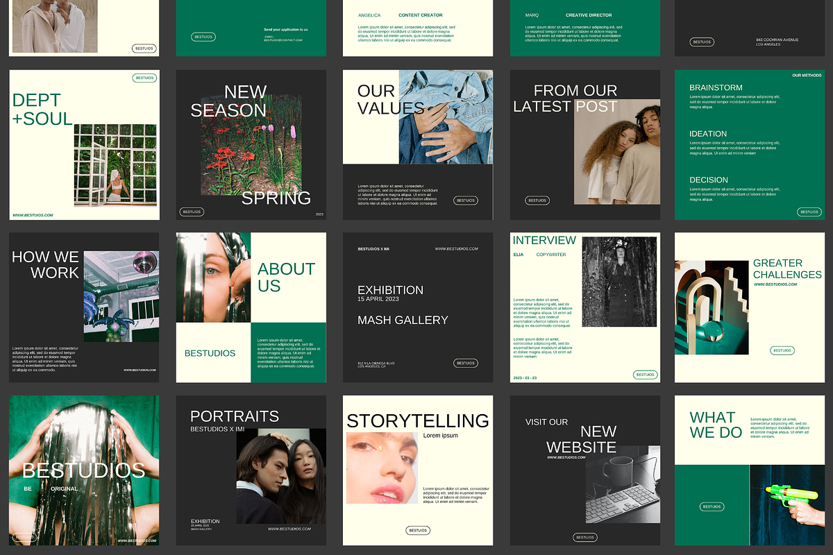 Instagram post and story template, a Templates & Theme by hk__dsgn (Photo 11 of 14)