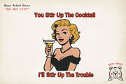 Retro Pin-Up Cowgirl Clipart Bundle, a Graphic by GlitterCraft (Thumbnail 16 of 61)