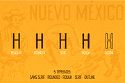 New Mexico southwestern style font, a Sans Serif Font by Fat Hamster (Thumbnail 6 of 12)