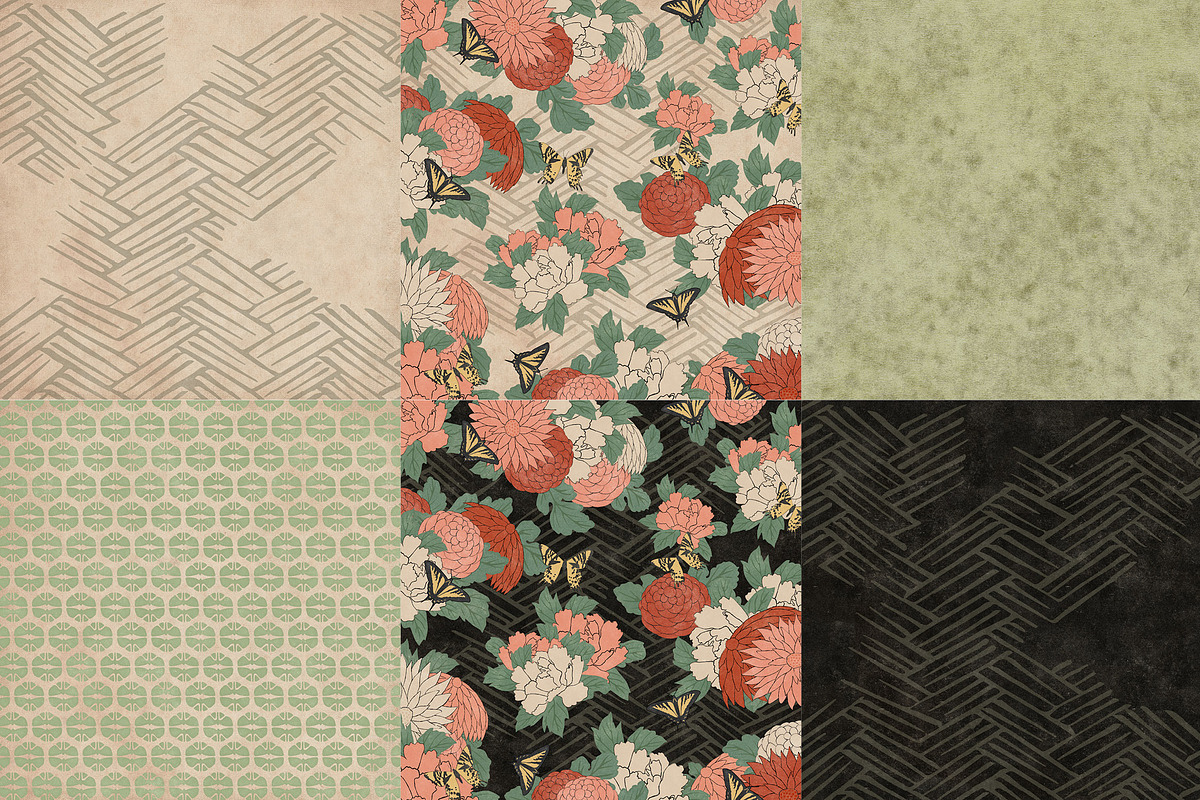 Vintage Japanese Flower Woodcuts, an Object Graphic by Blixa 6 Studios (Photo 17 of 23)