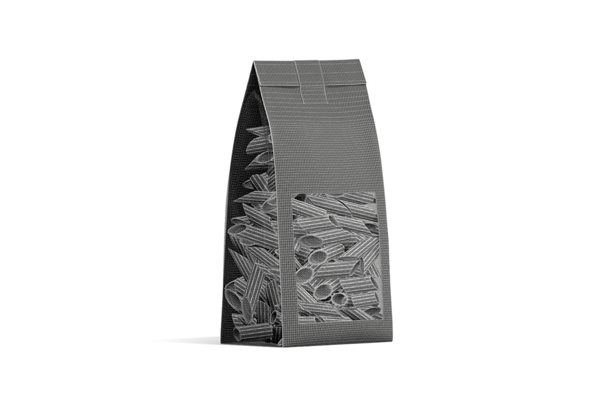 Black Penne Pasta Pack 3D Model, an Object 3D Model by rebrandy (Photo 8 of 9)