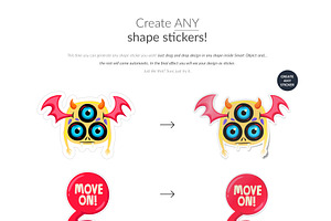 One Click Sticker Creator 7xMock-up