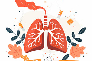 Smoking prevention Lungs and cigaret, a Health & Medical Photo by Pixeness Studio