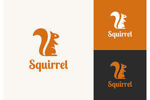 Squirrel Silhouette Logo, a Branding & Logo Template by ika trisiana