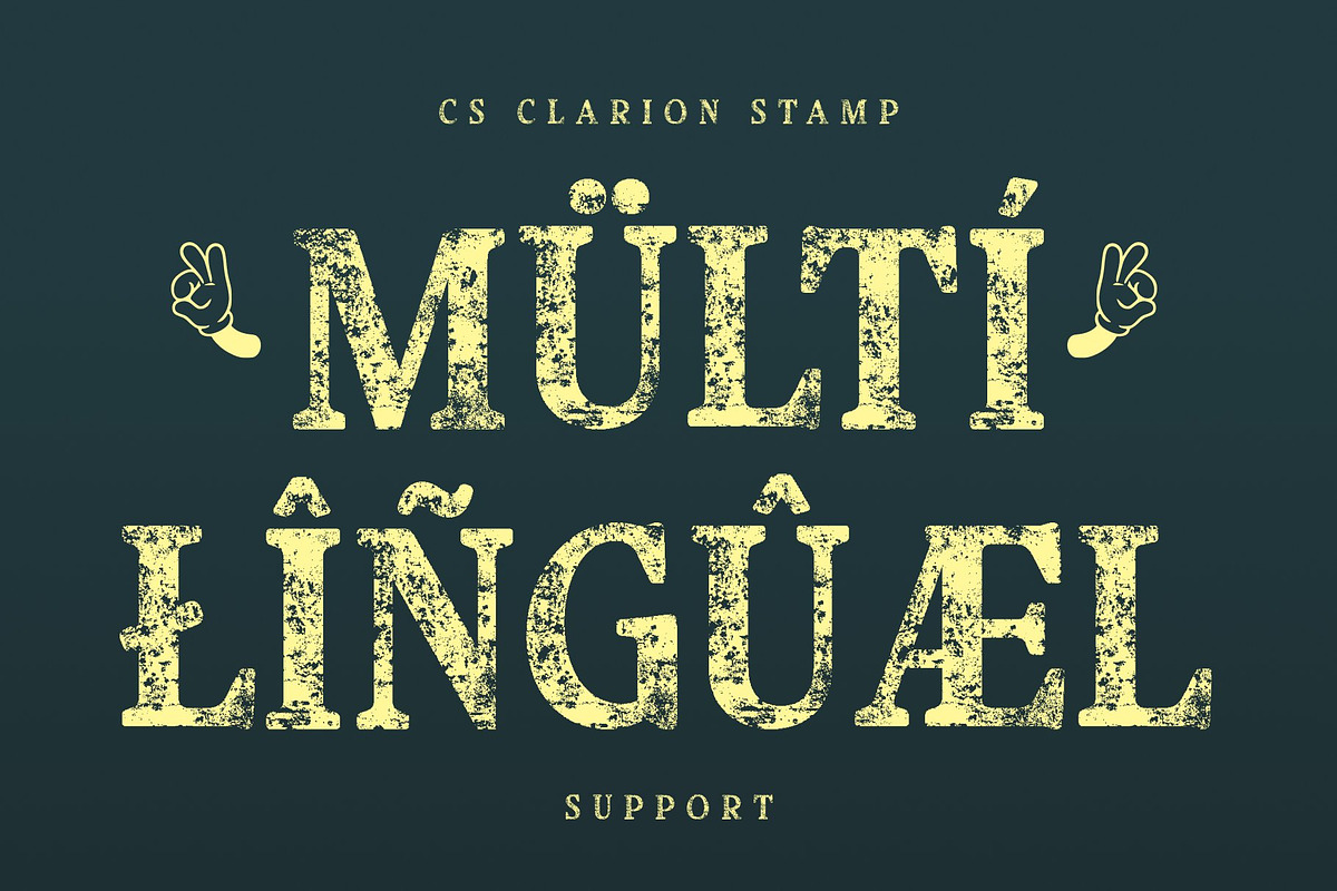 CS Clarion Stamp, a Serif Font by Craft Supply Co. (Photo 7 of 8)