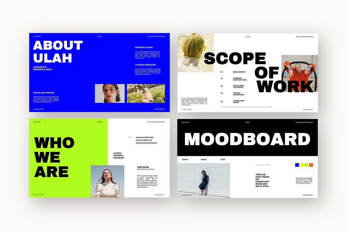 Ulah : Lifestyle Brand Powerpoint, a Presentation Template by Punkl Camp (Photo 3 of 15)