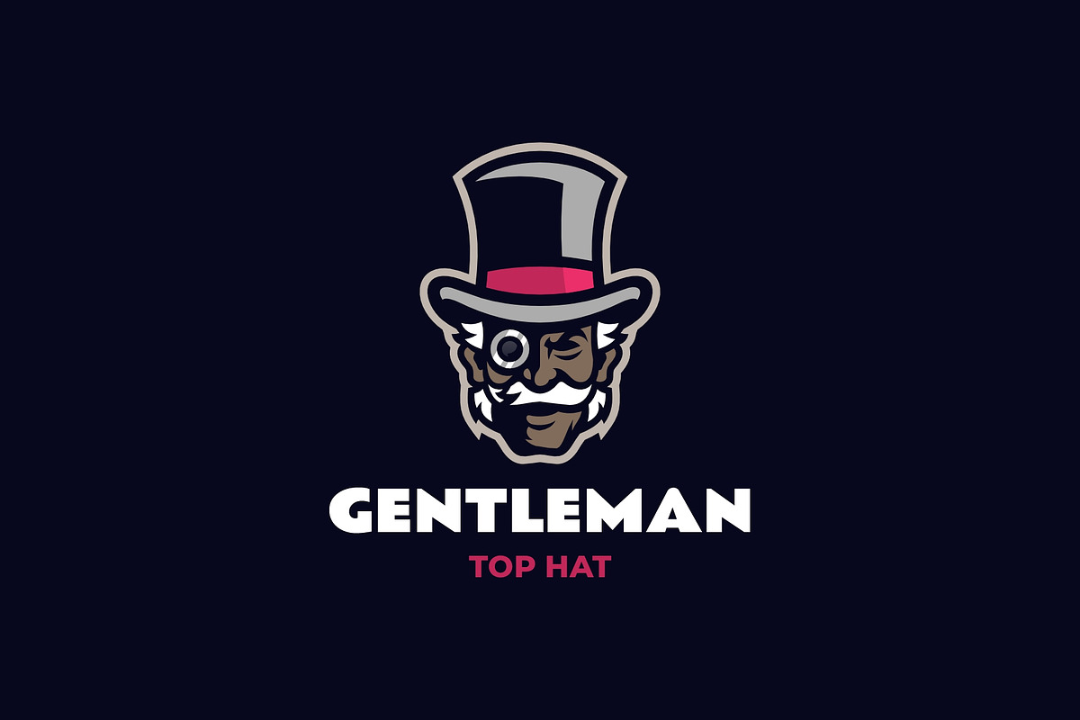 Gentleman Mascot Logo Design, a Branding & Logo Template by Artnivora.Std