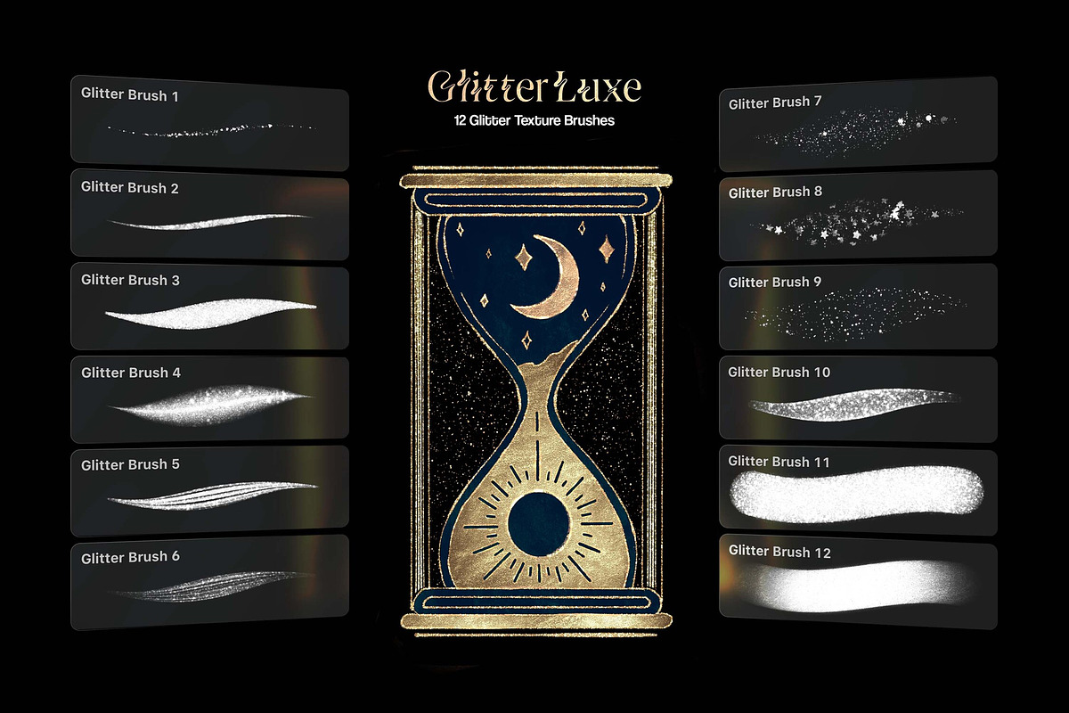 Affinity Glitter Texture Brushes, a Brush Add-On by pixelbuddha.net (Photo 5 of 6)
