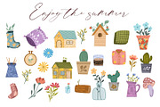 Summer hygge clipart &digital papers, a Seasonal Illustration by Yelloo Fish (Thumbnail 6 of 10)