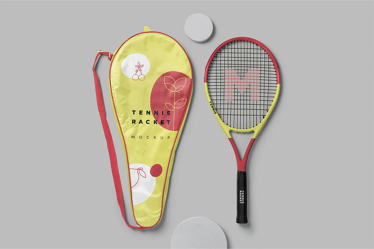 Tennis Racket Mockups, a Product Mockup by megostudi0 (Photo 5 of 7)