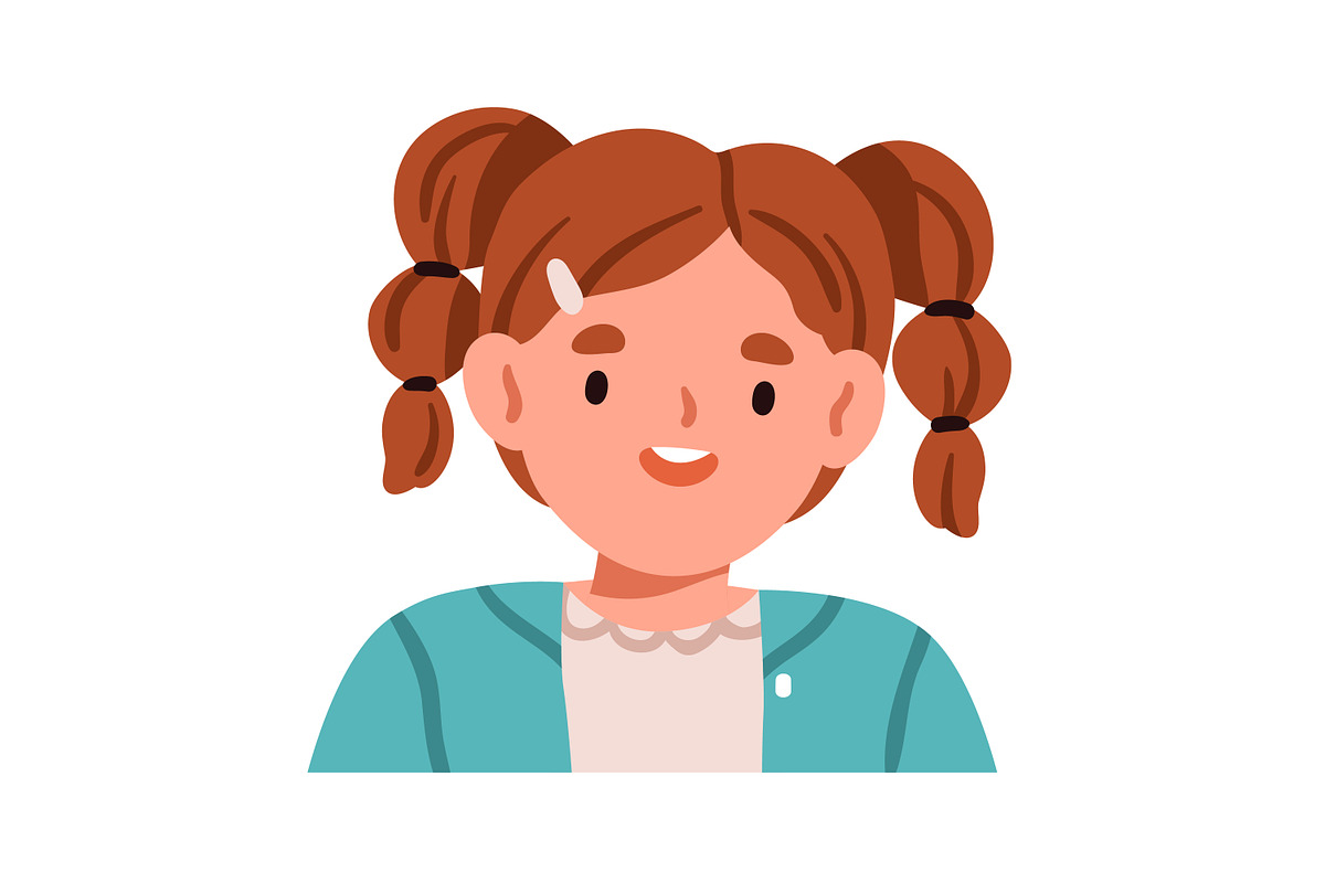 Happy kids. Cute boys and girls set, a Person Illustration by Good Studio (Photo 9 of 10)