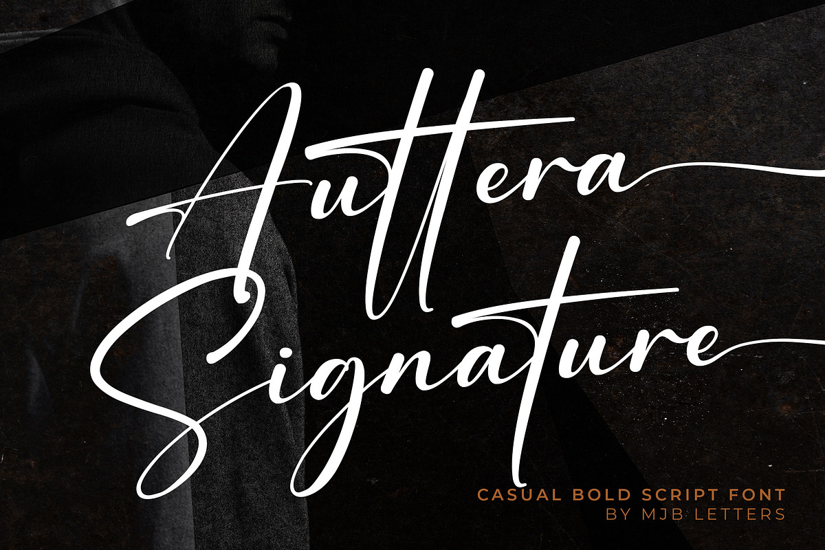 Auttera Signature, a Script Font by MJB Letters (Photo 1 of 10)