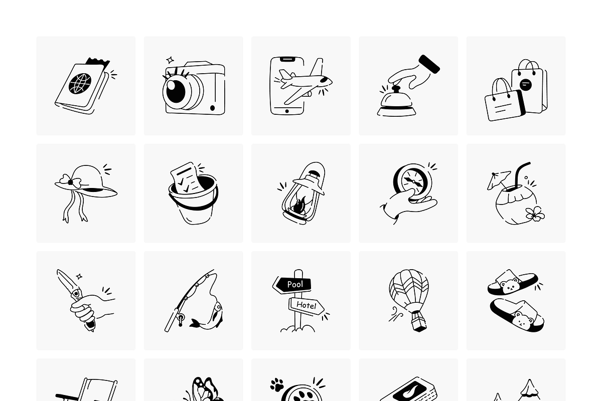 Animated Travel and Adventure Icons, a Solid Icon by Prosymbols (Photo 5 of 7)