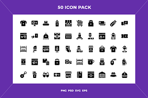 Merchandising icons, an Outline Icon by Wencory