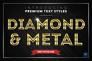 Diamond & Metal #2 - 16 Text Styles, a Layer Style Add-On by Jonas Stensgaard (Thumbnail 6 of 19)