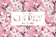 10 Cherry Blossom Patterns, a Pattern Graphic by Motifs (Thumbnail 9 of 12)