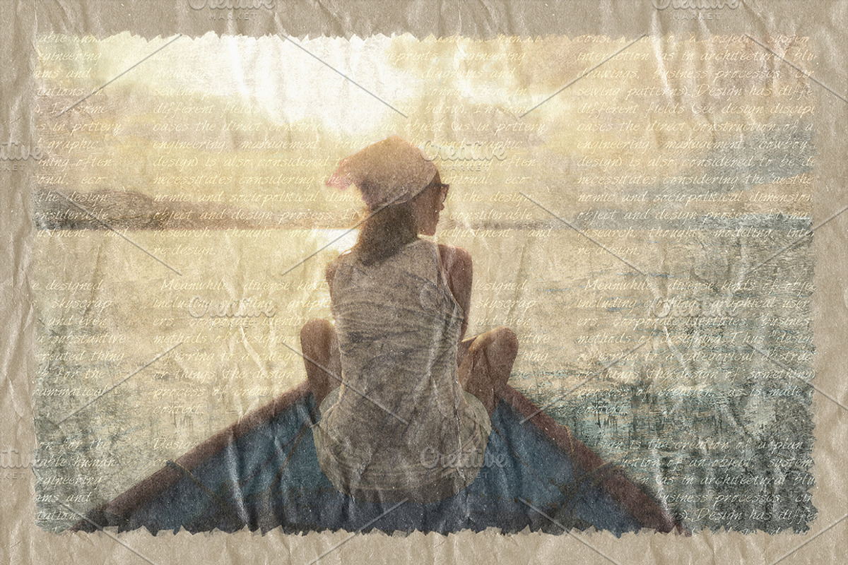 Crumpled Paper Art Photoshop Action, an Action Add-On by GrafxFun (Photo 5 of 7)