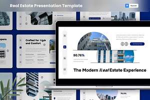 Modern Real Estate Keynote Template, a Presentation Template by MtvtdArt