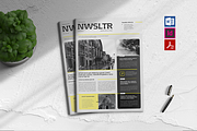 Newsletter Template, a Brochure Template by spidergraph (Thumbnail 1 of 8)