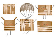 Cardboard Boxes Set. Paper Packages, an Object Graphic by the_myro (Thumbnail 1 of 3)