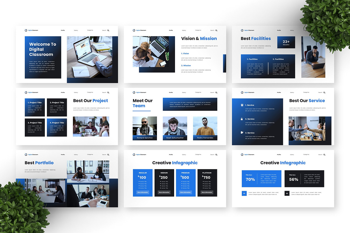 Digital Clasroom - Education PPT, a Presentation Template by Deepslide Studio (Photo 6 of 6)