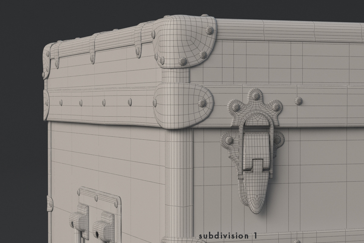 Louis Vuitton Trunk, a Furniture 3D Model by Dmitriy Kalko (Photo 15 of 18)