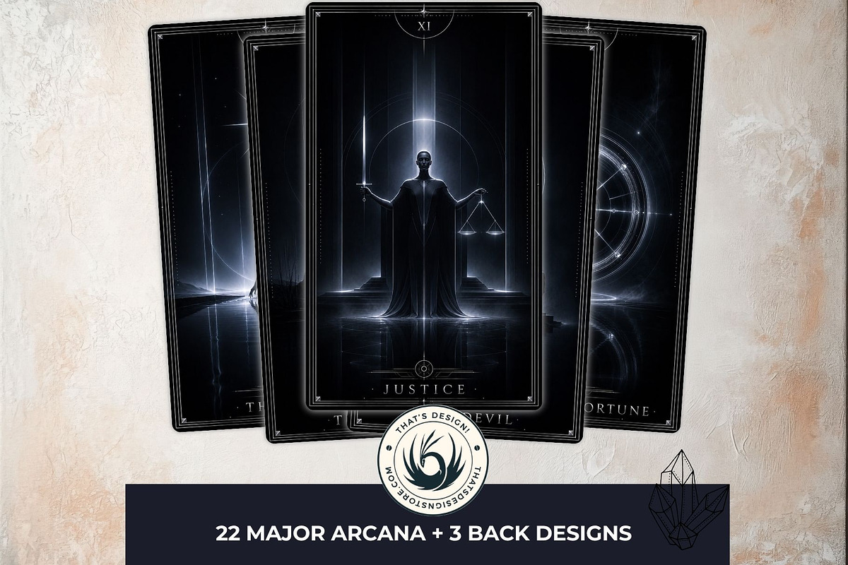 The Nocturne Arcana Dark Tarot cards, a Decorative Illustration by ThatsDesignArt (Photo 3 of 10)