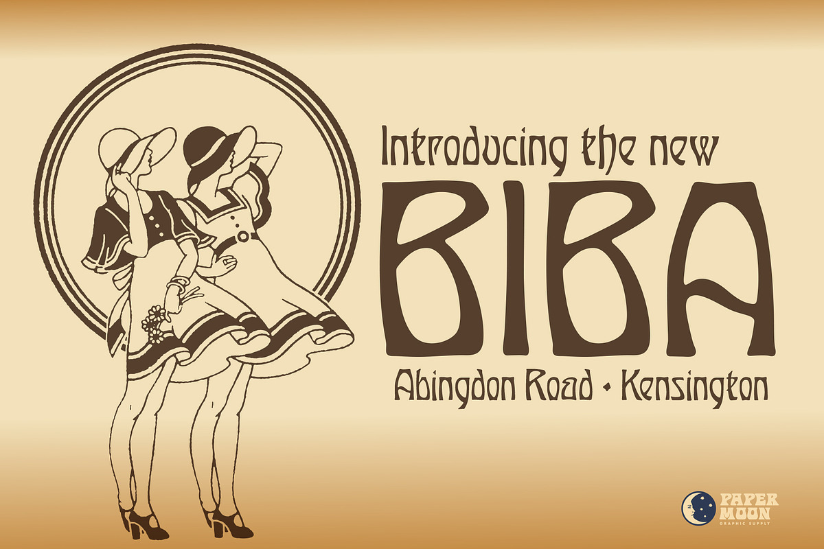 Orchid - Vintage Art Nouveau Font, a Font by Paper Moon Graphic Supply (Photo 8 of 11)