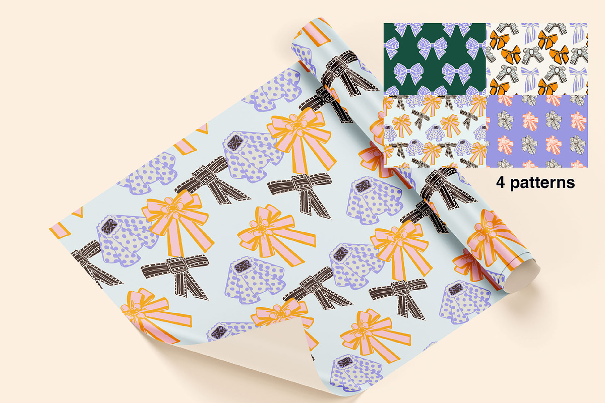 Illustrated ribbon bows vectors V3, an Object Graphic by MayBay Studio (Photo 3 of 6)
